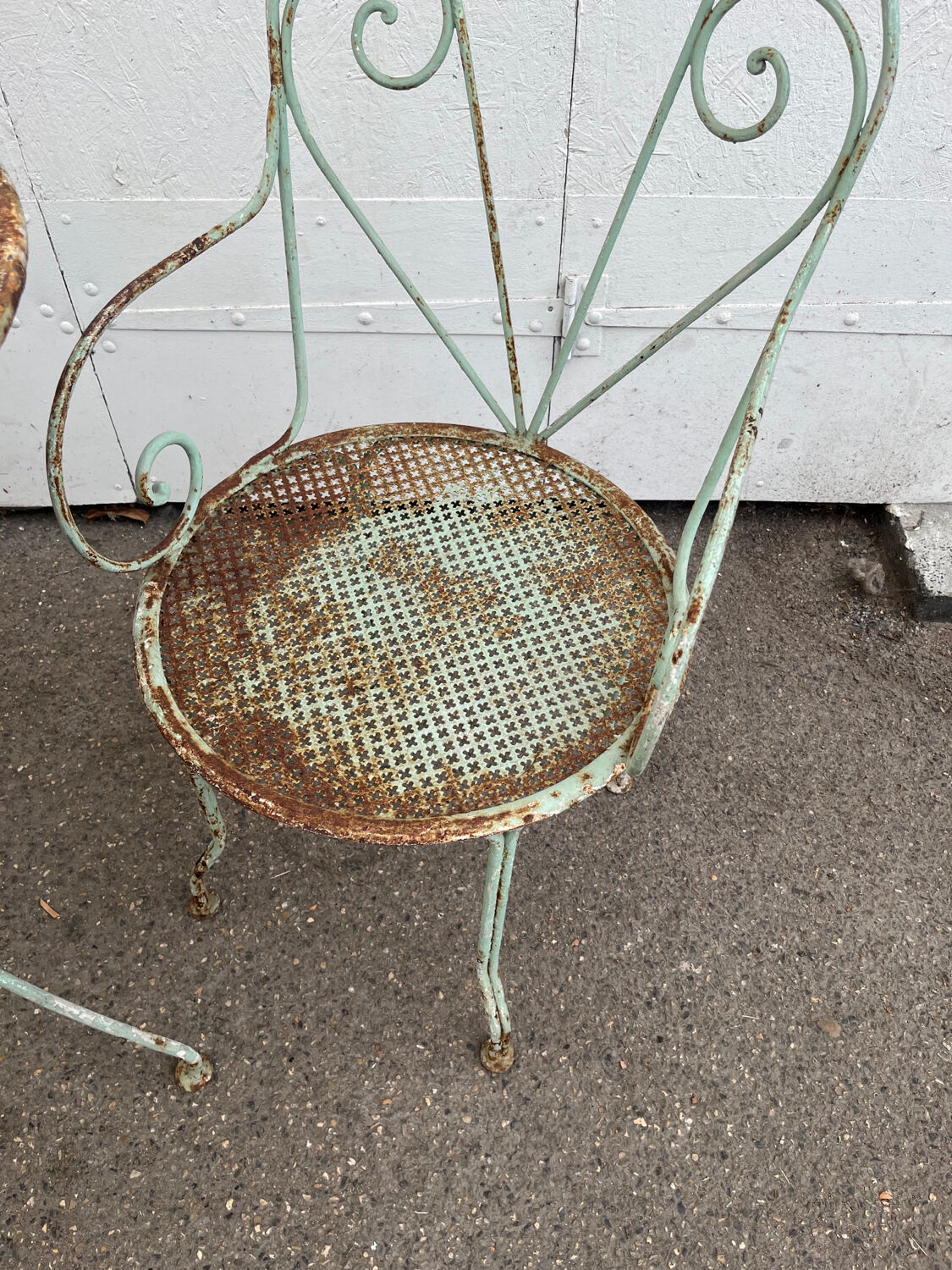 Wrought iron garden furniture 1920