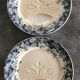 Set of 8 old asparagus plates model récamier sarreguemines & digoin