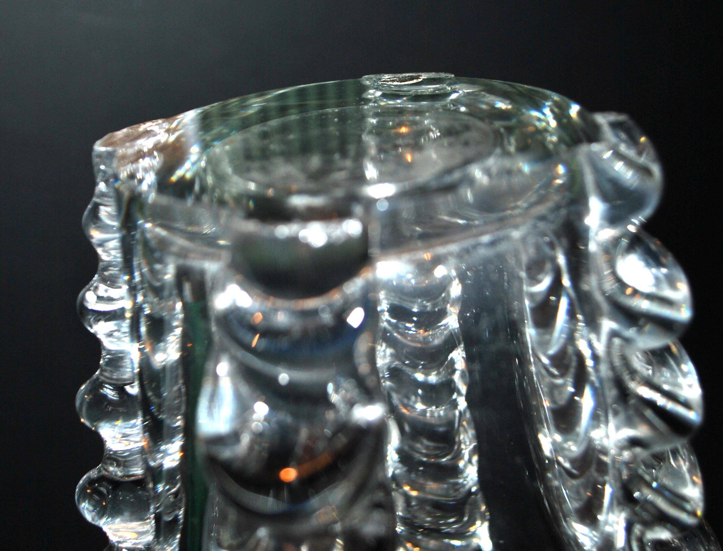 Vintage Vallerysthal crystal vase