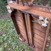 Table de camping vintage bistrot 1950s vintage