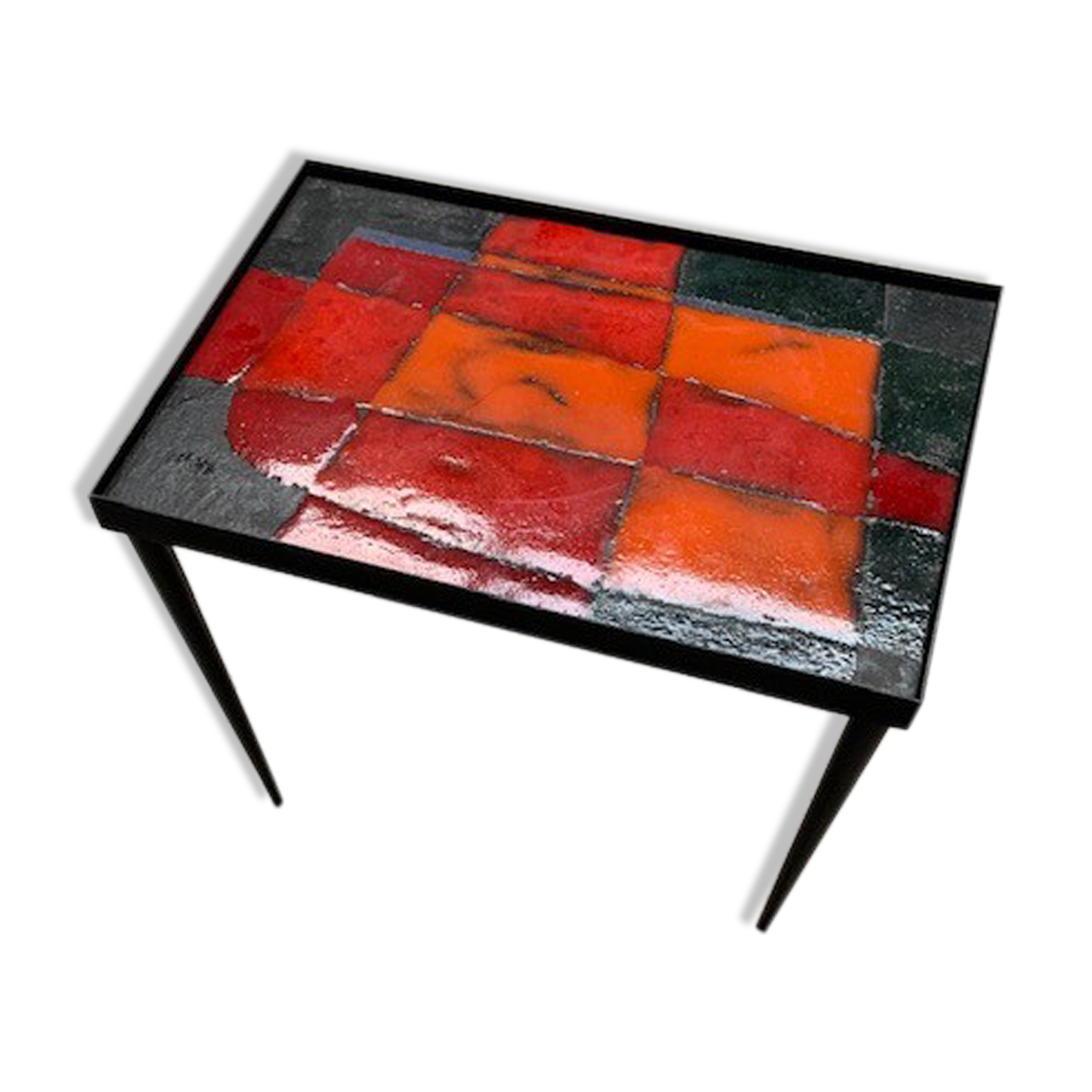 Coffee table ceramic Cloutier France 1970
