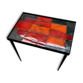 Coffee table ceramic Cloutier France 1970