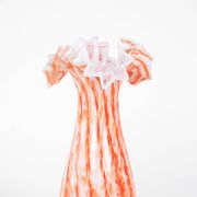 Vase orange, design italien, années 1960, fabriqué en Italie
