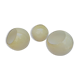 Lot de 3 globes en verre blanc opaque