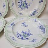 9 Antique KG Lunéville Plates, Regence Model