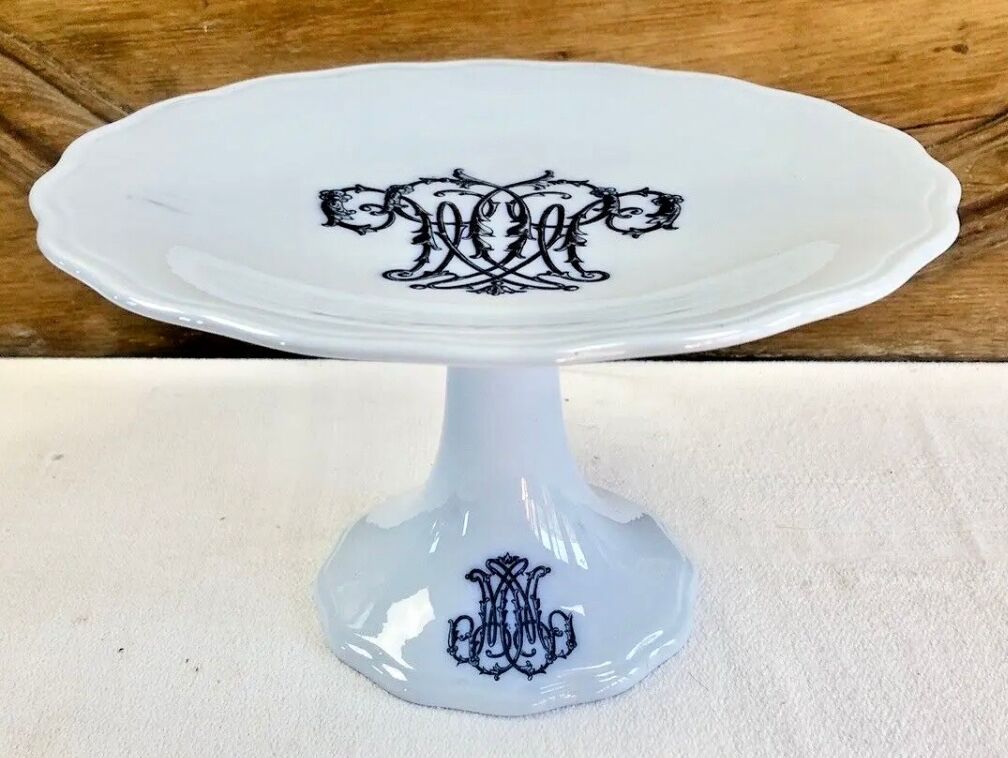 Old fruit bowl Brown Westhead Moore & co monogram XIX