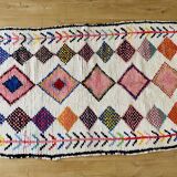 Berber carpet Boucherouite diamonds 138x230