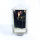 Vintage Mirror In Handmade Metal Frame, Czechoslovakia 1950s
