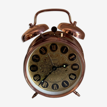 Vintage chambord copper mechanical alarm clock