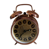 Vintage chambord copper mechanical alarm clock