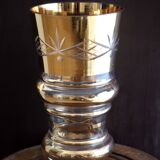 Glass and gold vase 1940s