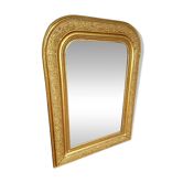 Miroir bois et stuc doré 19 ème