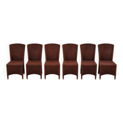 6 chaises vintage en Lloyd Loom – Vincent Sheppard