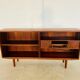 Vintage Danish mid-century retro rosewood bookcase 1960s