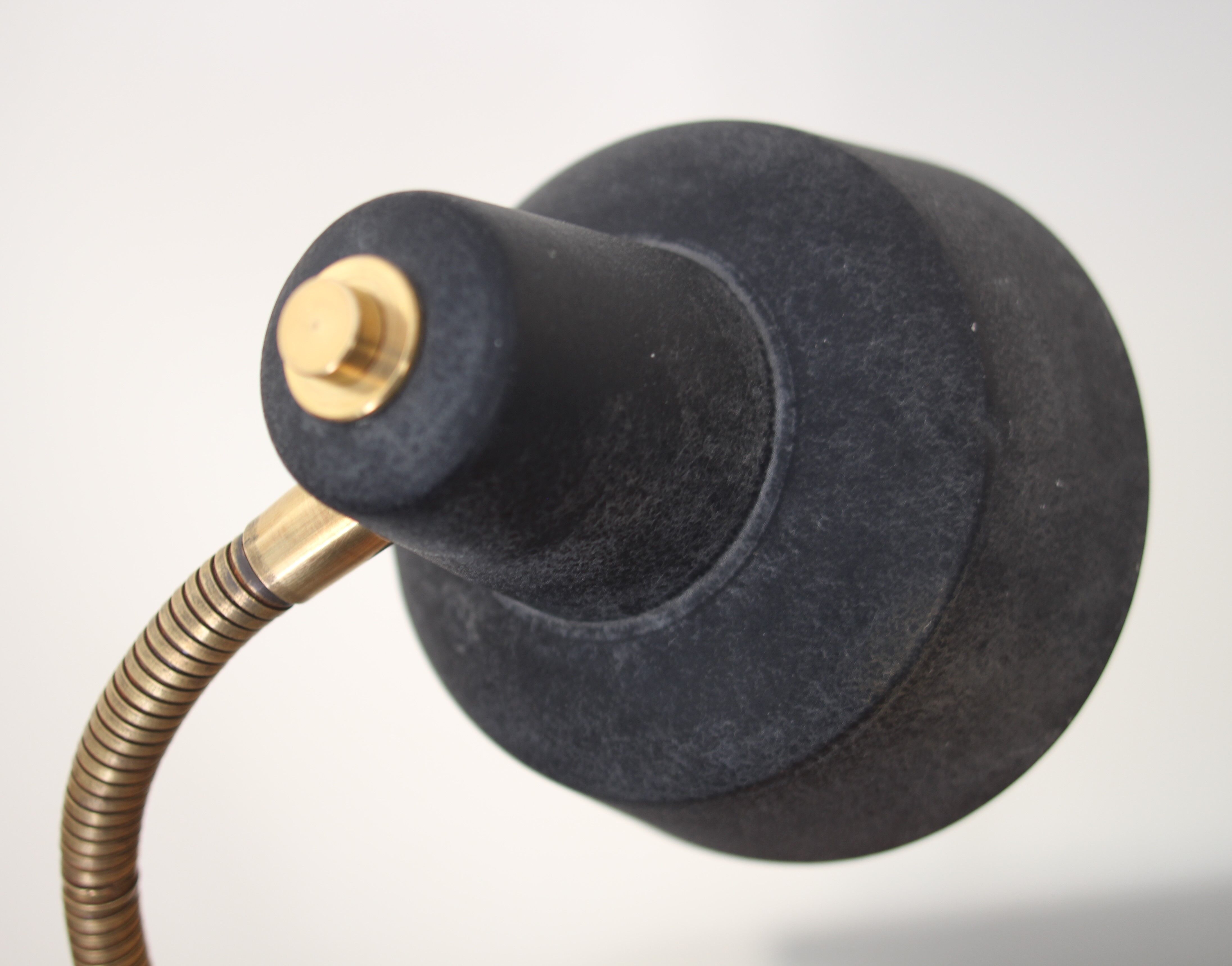 Lampe de bureau Brass Midcentury vintage active