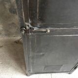 Riveted cloakroom converted into storage cabinet - early twentieth century