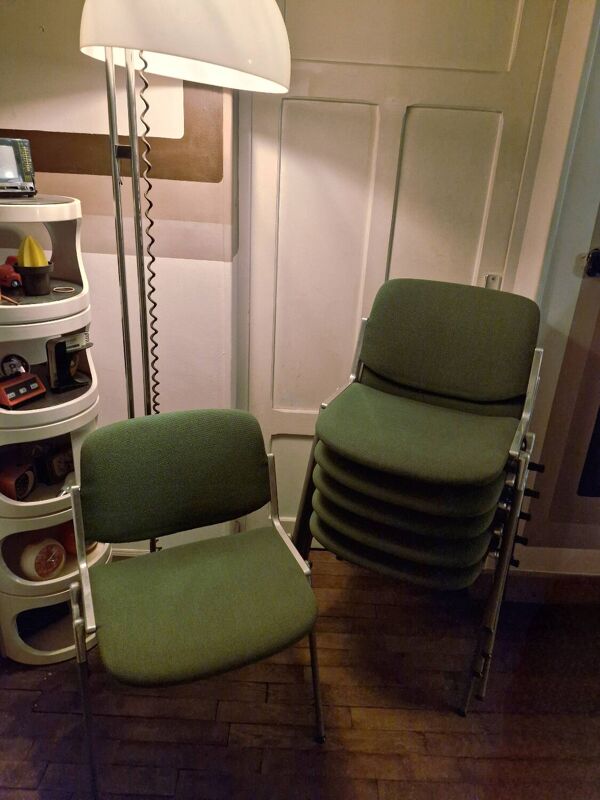 Set de 3 Chaises DSC 106 Giancarlo Piretti / Anonima Castelli, 1965,70