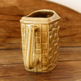 Earthenware pitcher, imitation straw