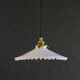 Antique suspension in white opaline comes with new brass socket