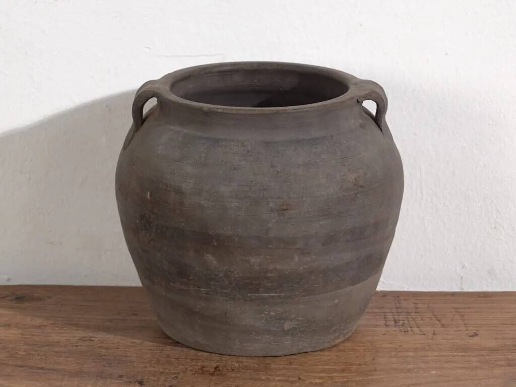Small grey antique vase (c.1900) #16