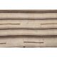 Vintage Turkish Hand-Knotted Wool Cotton Brown Kilim Runner Rug 110x213
