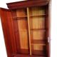 Louis Philippe style solid cherry wood wardrobe