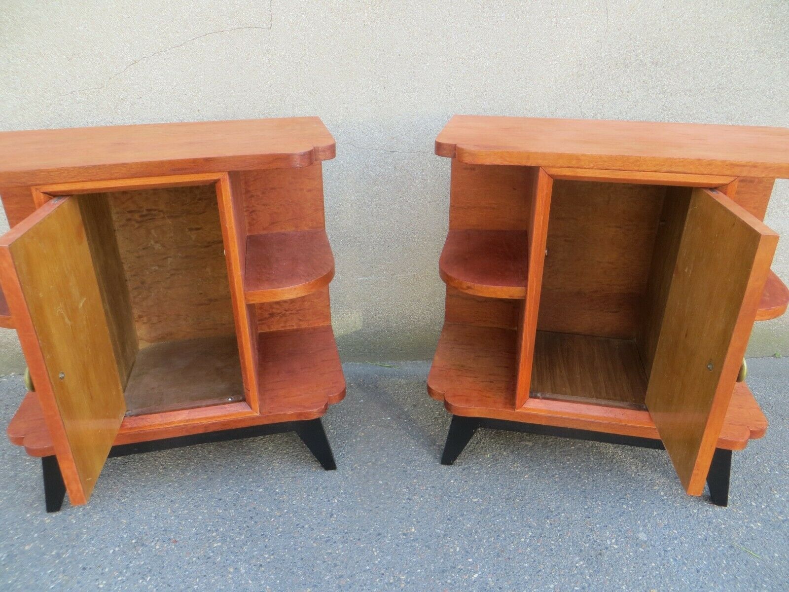 Pair of art deco bedside tables