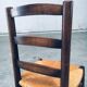 French Provincial Design Rush Dining Chairs, 1940s, Set of 8