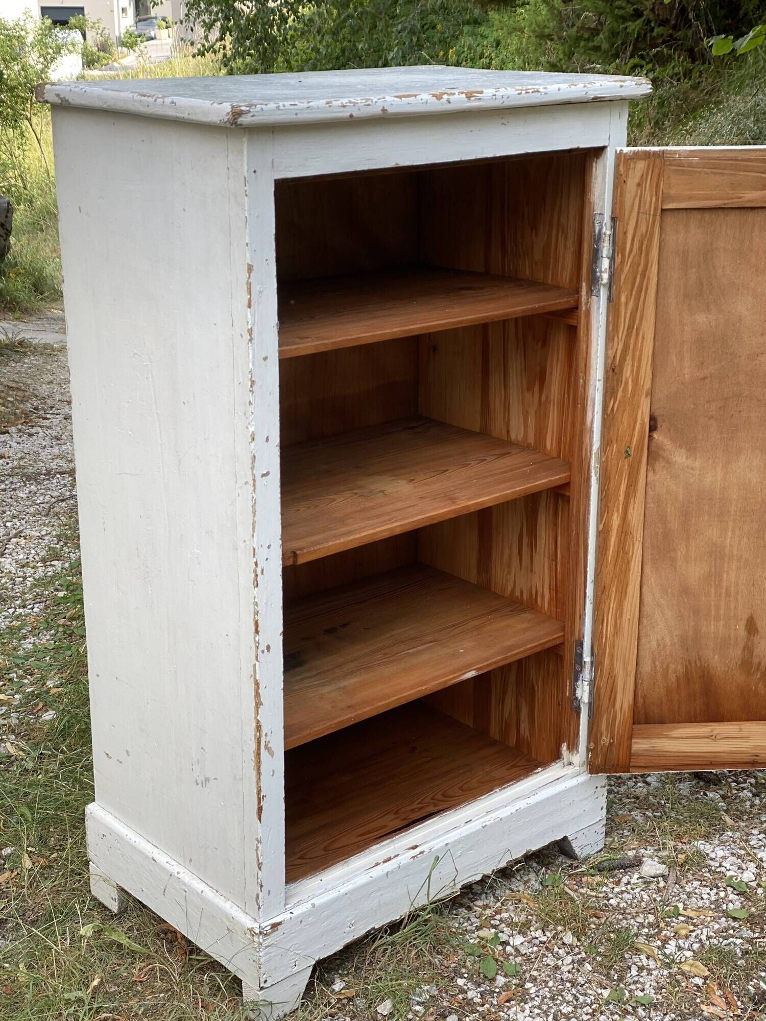 Small Parisian cupboard with 1 door, vintage jam cabinet from the 1930s-40s.