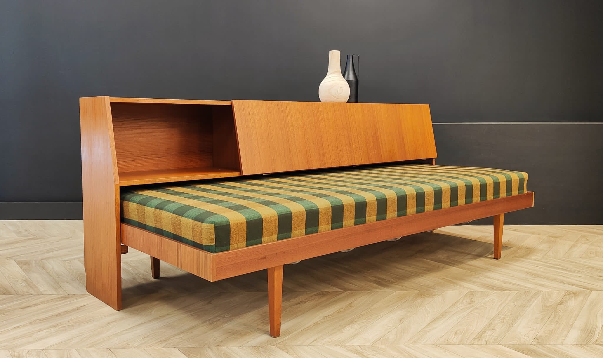 Mid century sofa bed, vintage - daybed, sofa