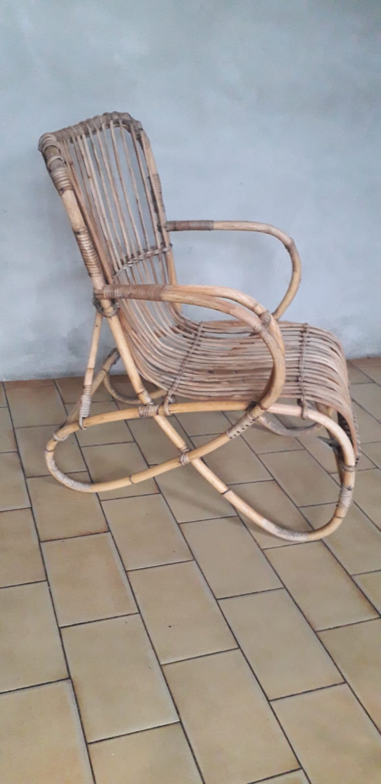 Rattan armchair