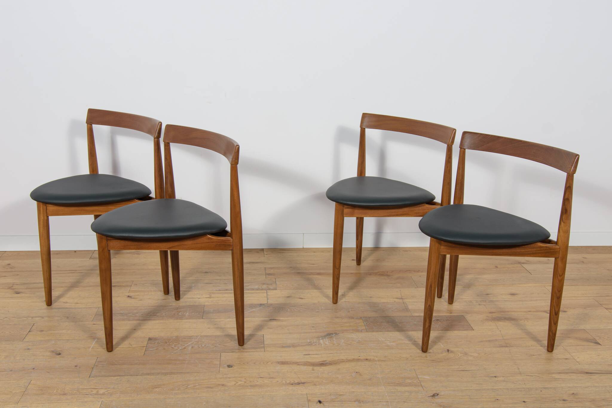 Mid-Century Teak Dining Table and Chairs Set by Hans Olsen for Frem Røjle,