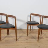Mid-Century Teak Dining Table and Chairs Set by Hans Olsen for Frem Røjle,