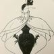 Nice press fashion illustration Pierre Cardin of the 90s