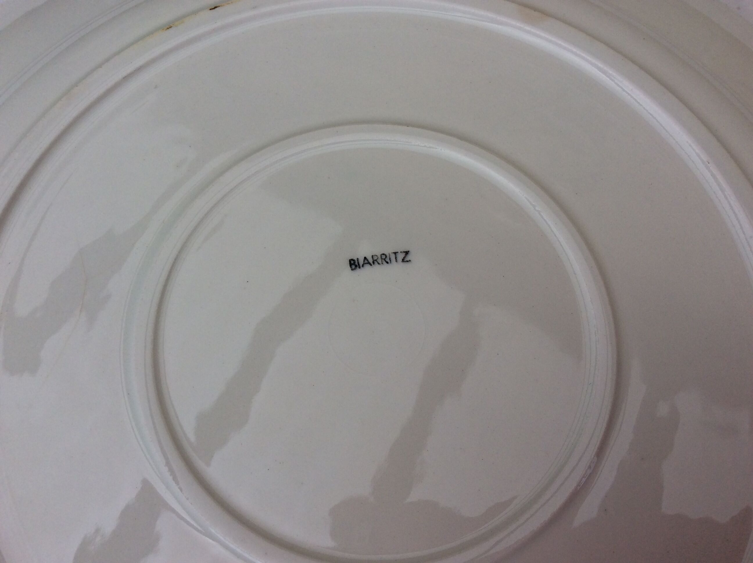 Plat rond Collection Biarritz vintage
