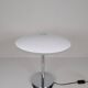 "Tris" glass table lamp by Fontana Arte from the Space Age with a chrome base, Italy, circa 2000.
