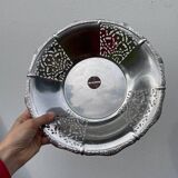 Alessi fruit bowl in openwork silver metal