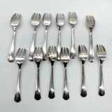 12. ERCUIS Colmar art deco dessert forks