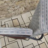 Banc vintage style knoll pied métal