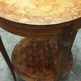 Side table louis xv in marquetry