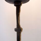 Lampadaire tripode en fer forgé brutaliste - 20e siècle