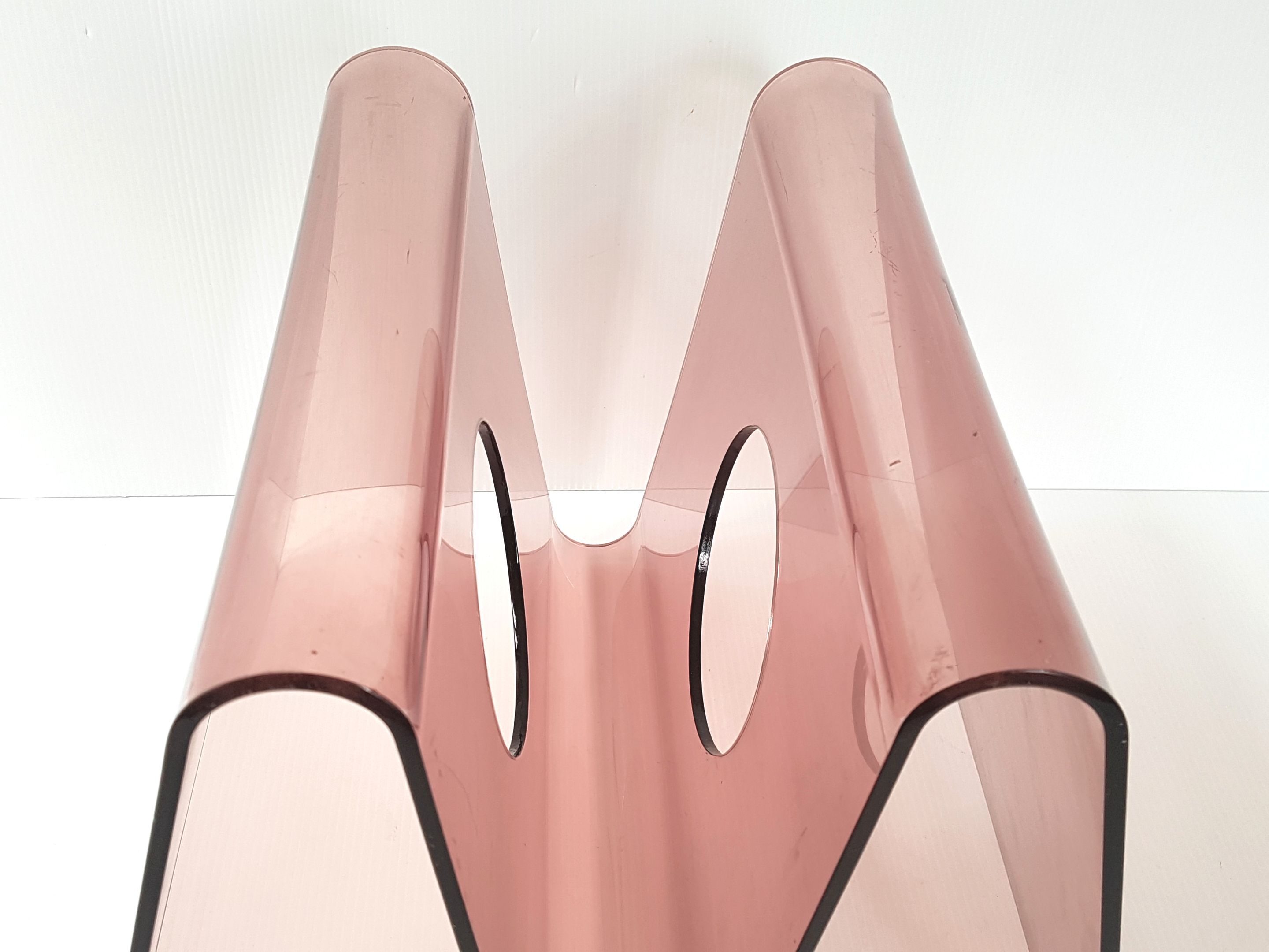 1970 Plexiglas magazine holder