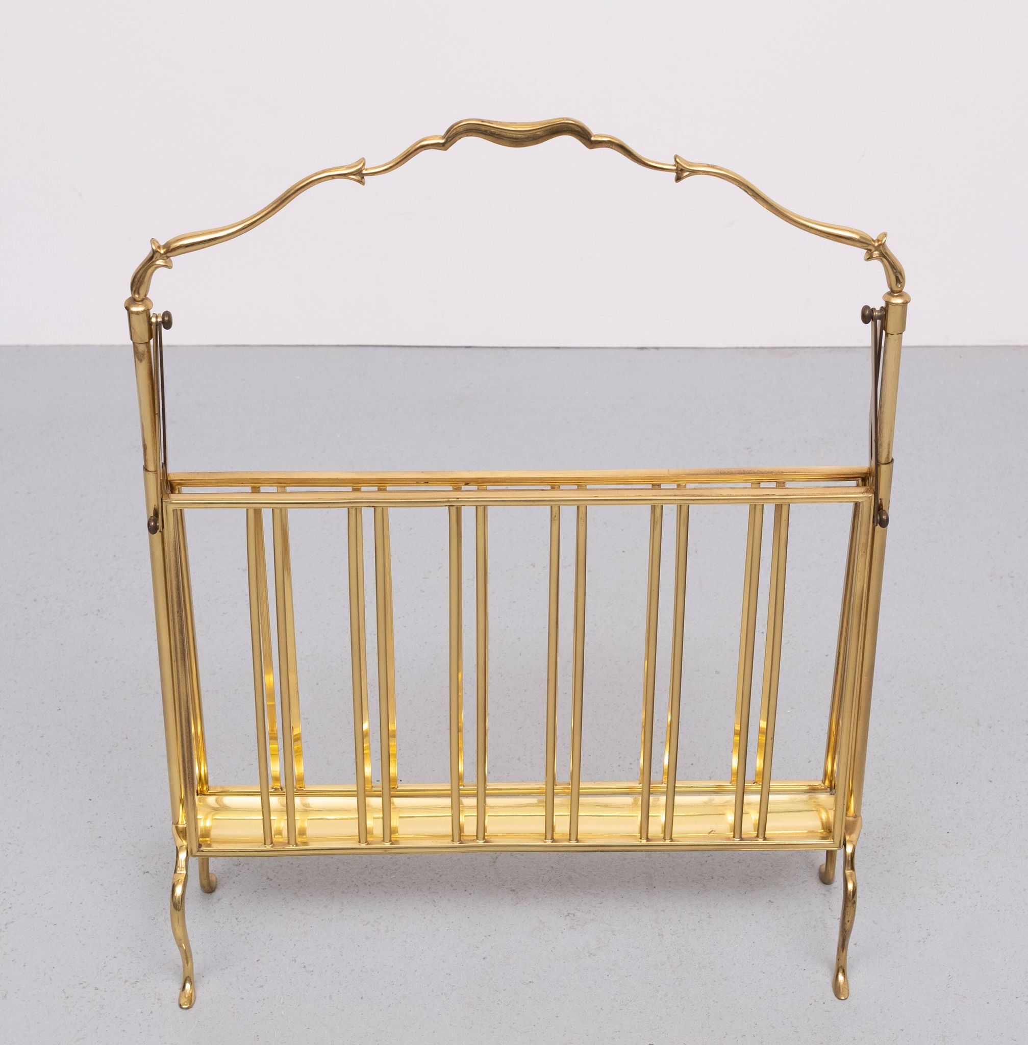 Brass Magazine holder Maison Baguès 1950s France