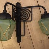 Wrought iron wall lamp