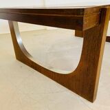 Table basse danoise en teck et céramique, années 1960