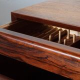 Vintage set of Danish rosewood bedside sewing nests attributed to Erling Torvits, 1960s