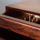 Vintage set of Danish rosewood bedside sewing nests attributed to Erling Torvits, 1960s
