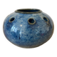 Blue ceramic flower vase
