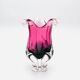 Vase - Sommerso - Josef Hospodka - Fuchsia & Prussian Blue Smoke, 1960s