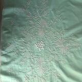 Drap bodé ancien et ses 2 taies brodées